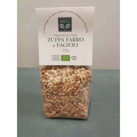 zuppa fagioli e farro bio