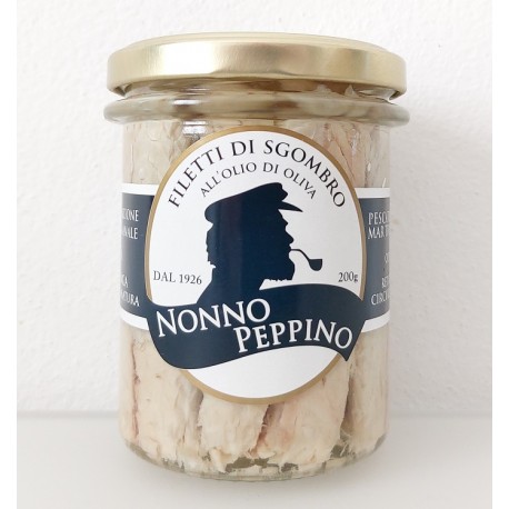 sgombro a pezzi in olio di oliva