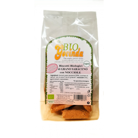 Biscotti di Grano Saraceno alle Nocciole BIO - 250 g